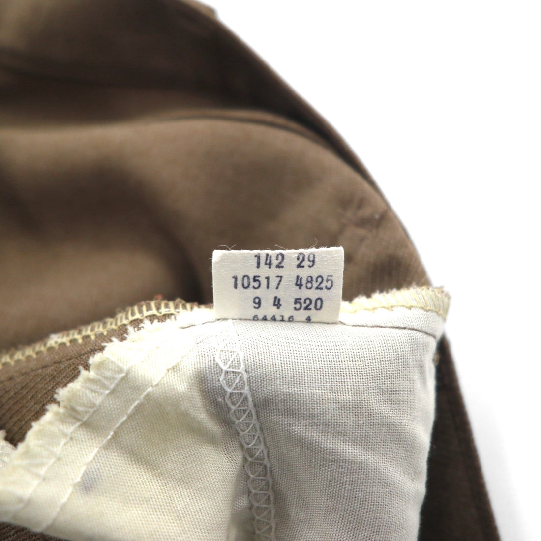 Levi's 80s USA made boot cut slacks L brown polyester black tab 42 TALON zip 10517 4825