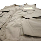 Made in USA 90s SAFTBAK Fishing Vest Hunting Vest L Beige IDEAL Zip