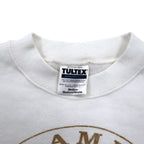 USA製 90年代 TULTEX アニマル プリント スウェット M ホワイト コットン NORTH AMERICAN 狼 ティンバーウルフ
