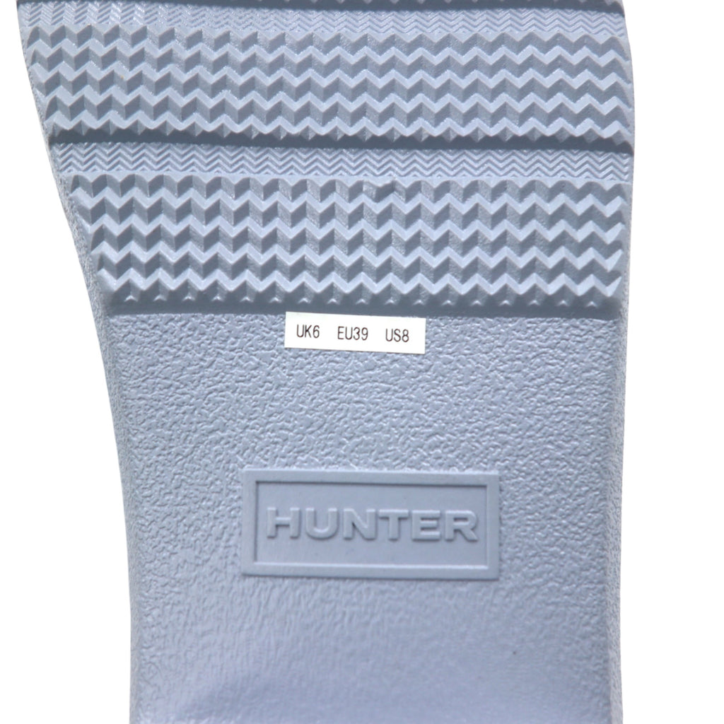 HUNTER Refined Low Heel Biker Gloss Duo REF LOW HEEL BIKER GLOSS DUO Rubber Boots Rain Boots 25cm Gray WFS2037DUO