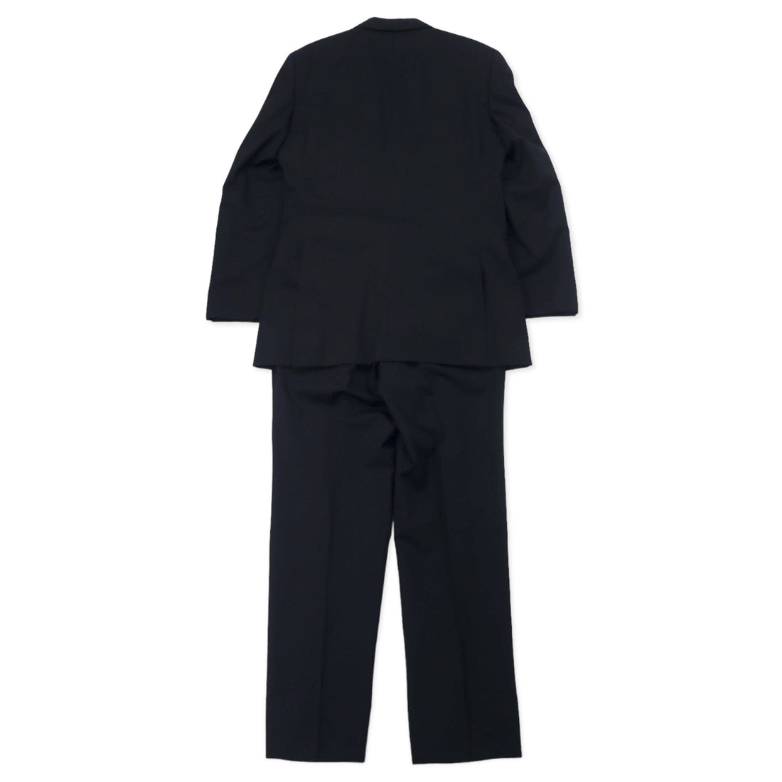 BURBERRY BLACK LABEL 3B スーツ セットアップ 42R ブラック ストライプ ウール SUPER 100's 羊毛 日本製