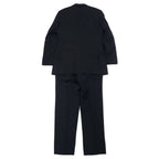 BURBERRY BLACK LABEL 3B スーツ セットアップ 42R ブラック ストライプ ウール SUPER 100's 羊毛 日本製