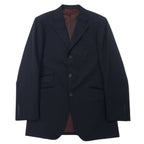 BURBERRY BLACK LABEL 3B スーツ セットアップ 42R ブラック ストライプ ウール SUPER 100's 羊毛 日本製