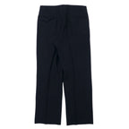 BURBERRY 2-tuck slacks pants 88 Navy wool gabardine Made in Japan