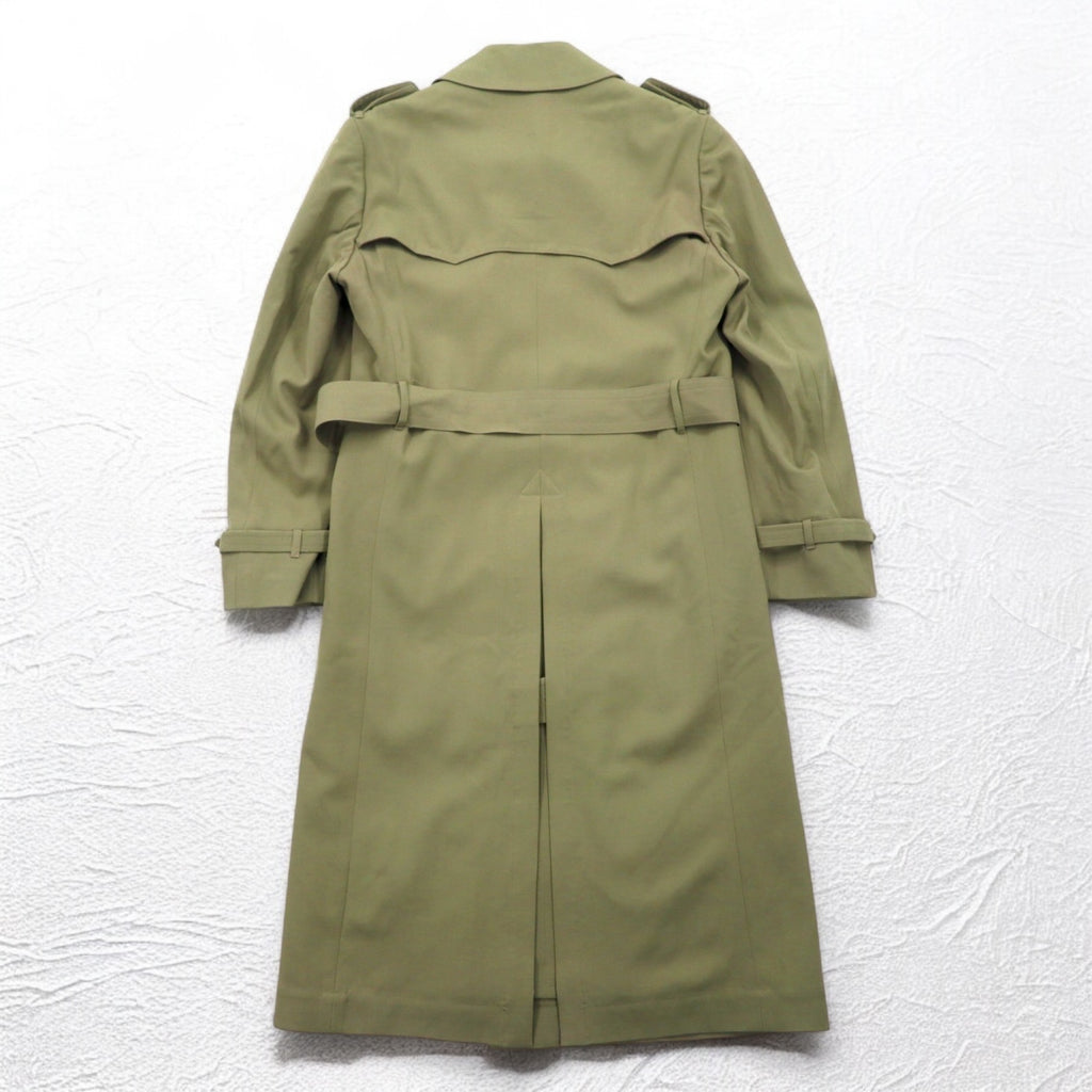 Vintage 80s Japan Made Trench Coat SANYO ( BLUE FLAG ) 80年代 ダブルブレスト トレンチコート M ベルト付き 日本製