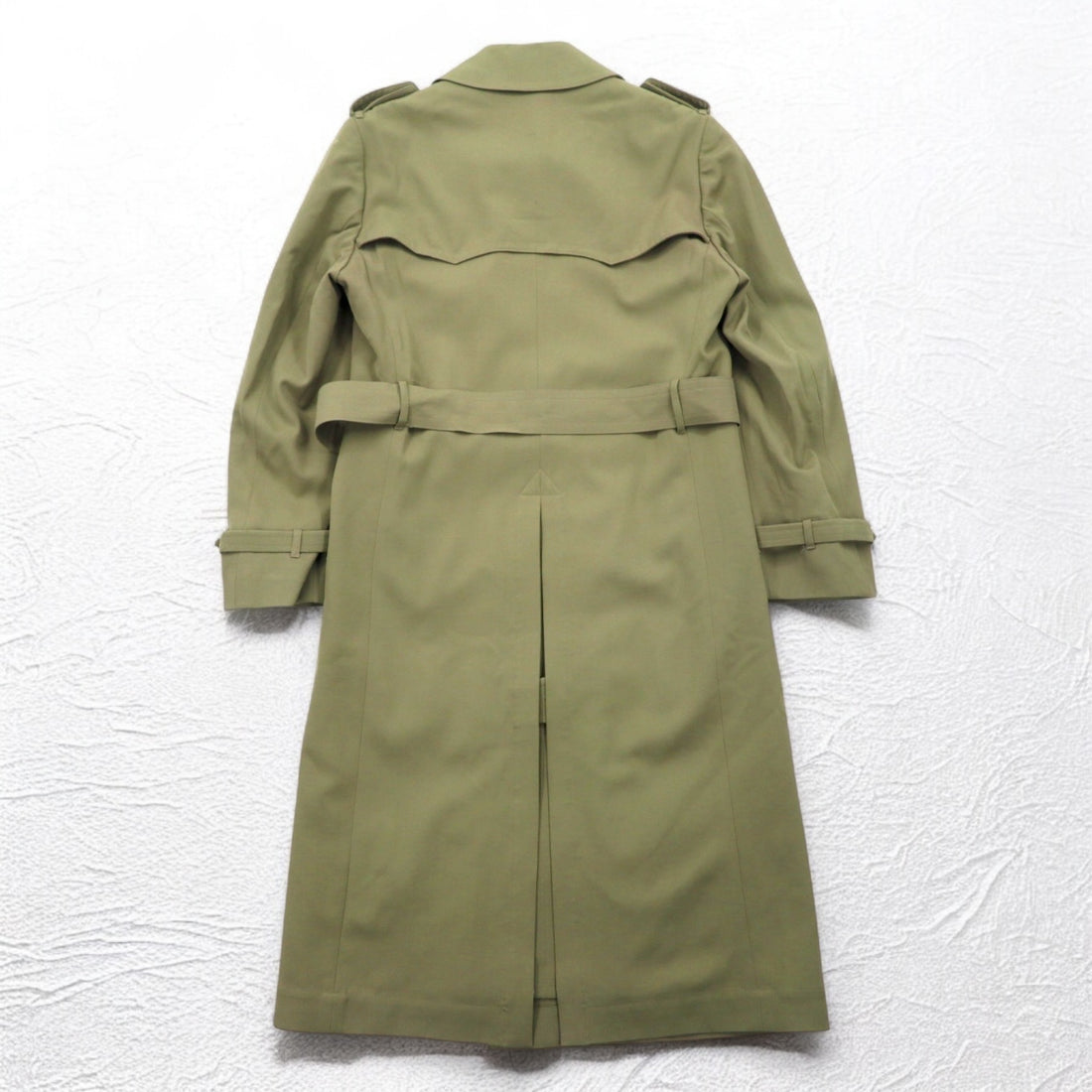 Vintage 80s Japan Made Trench Coat SANYO ( BLUE FLAG ) 80年代 ダブルブレスト トレンチコート M ベルト付き 日本製