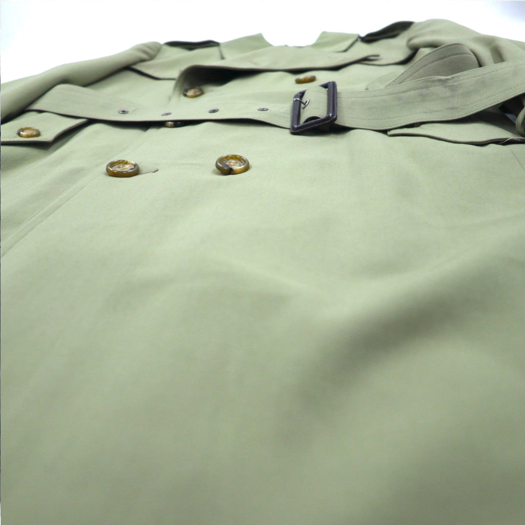 Vintage 80s Japan Made Trench Coat SANYO ( BLUE FLAG ) 80年代 ダブルブレスト トレンチコート M ベルト付き 日本製