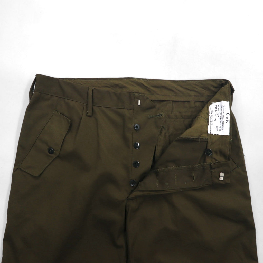 Italian Army 90s Double Knee Parachute Pants L Khaki Cotton Military G.DI F.