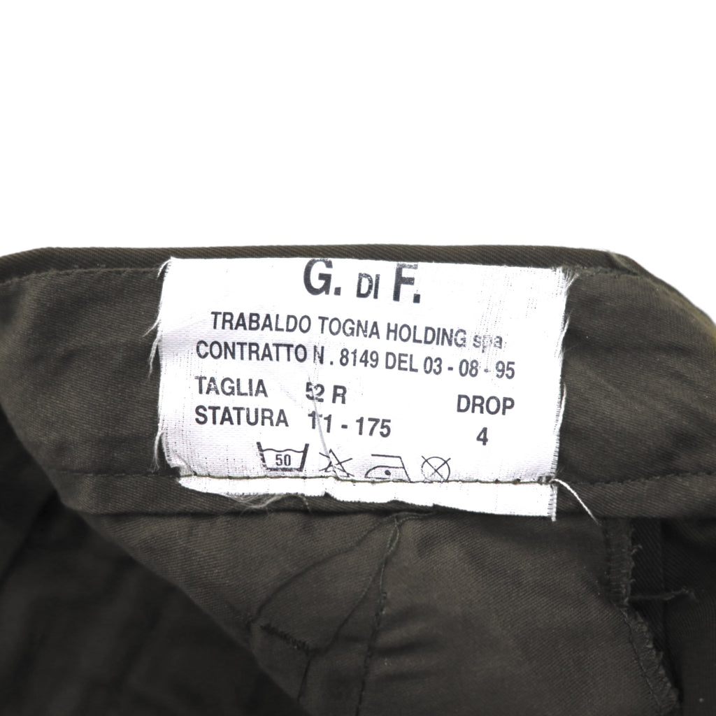Italian Army 90s Double Knee Parachute Pants L Khaki Cotton Military G.DI F.