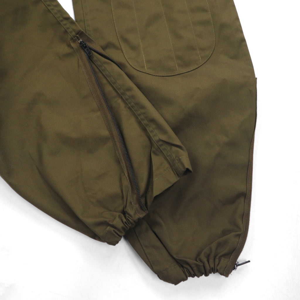 Italian Army 90s Double Knee Parachute Pants L Khaki Cotton Military G.DI F.