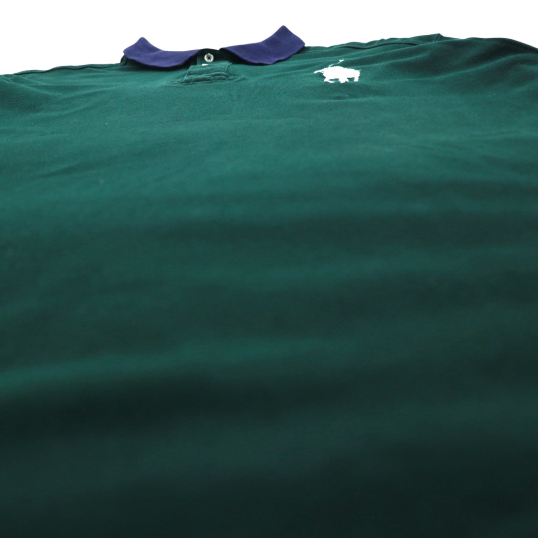 Polo by Ralph Lauren 90s Big Pony Embroidered Polo Shirt, 2XL, Green, Cotton, Pique