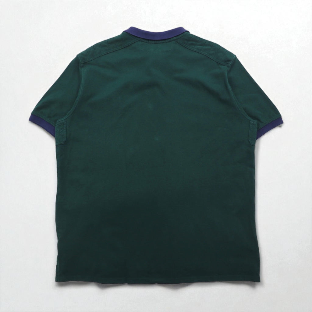Polo by Ralph Lauren 90s Big Pony Embroidered Polo Shirt, 2XL, Green, Cotton, Pique