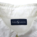 Ralph Lauren 90s Big Pony Oxford Button-Down Shirt, Size M, White Cotton, Numbered