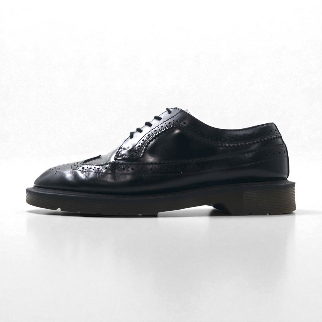Dr.Martens ウイングチップ フルブローグ ドレスシューズ 27cm ブラック レザー 3989