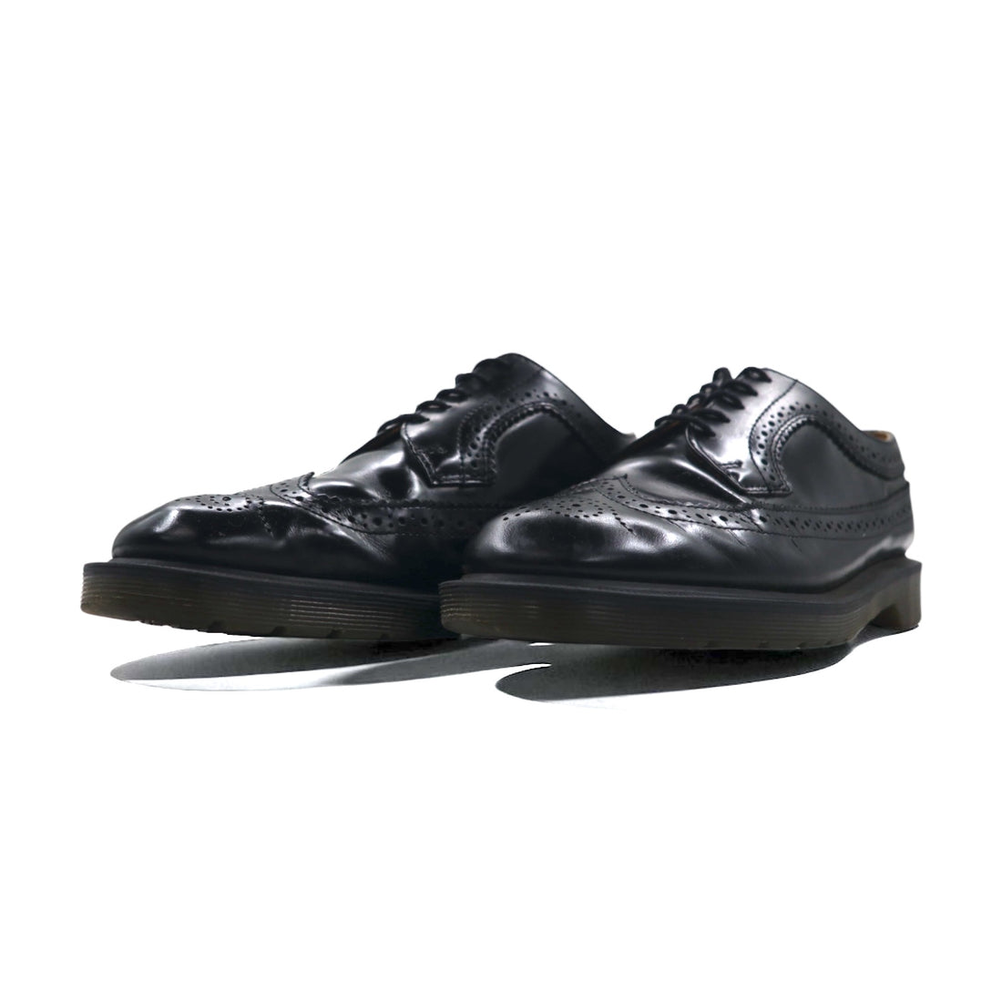 Dr. Martens Wingtip Full Brogue Dress Shoes 27cm Black Leather 3989