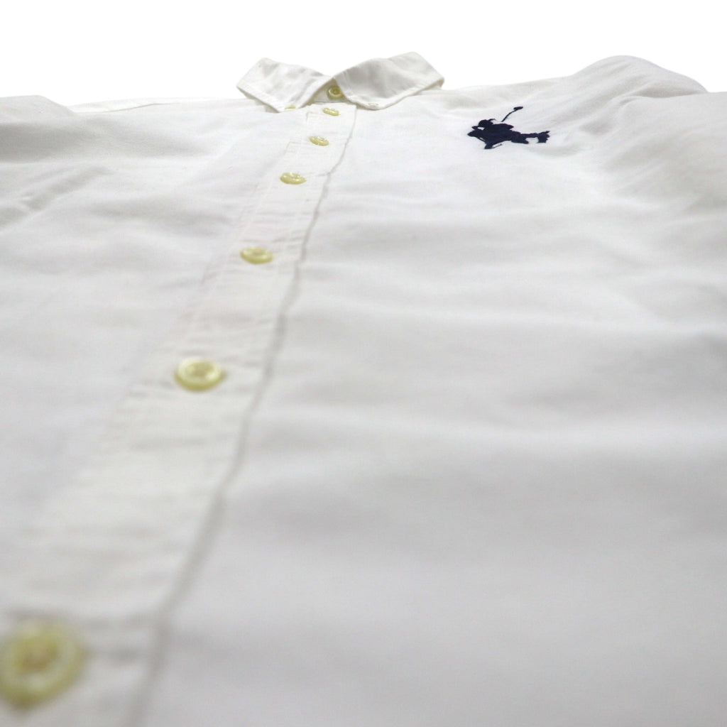 Ralph Lauren 90s Big Pony Oxford Button-Down Shirt, Size M, White Cotton, Numbered