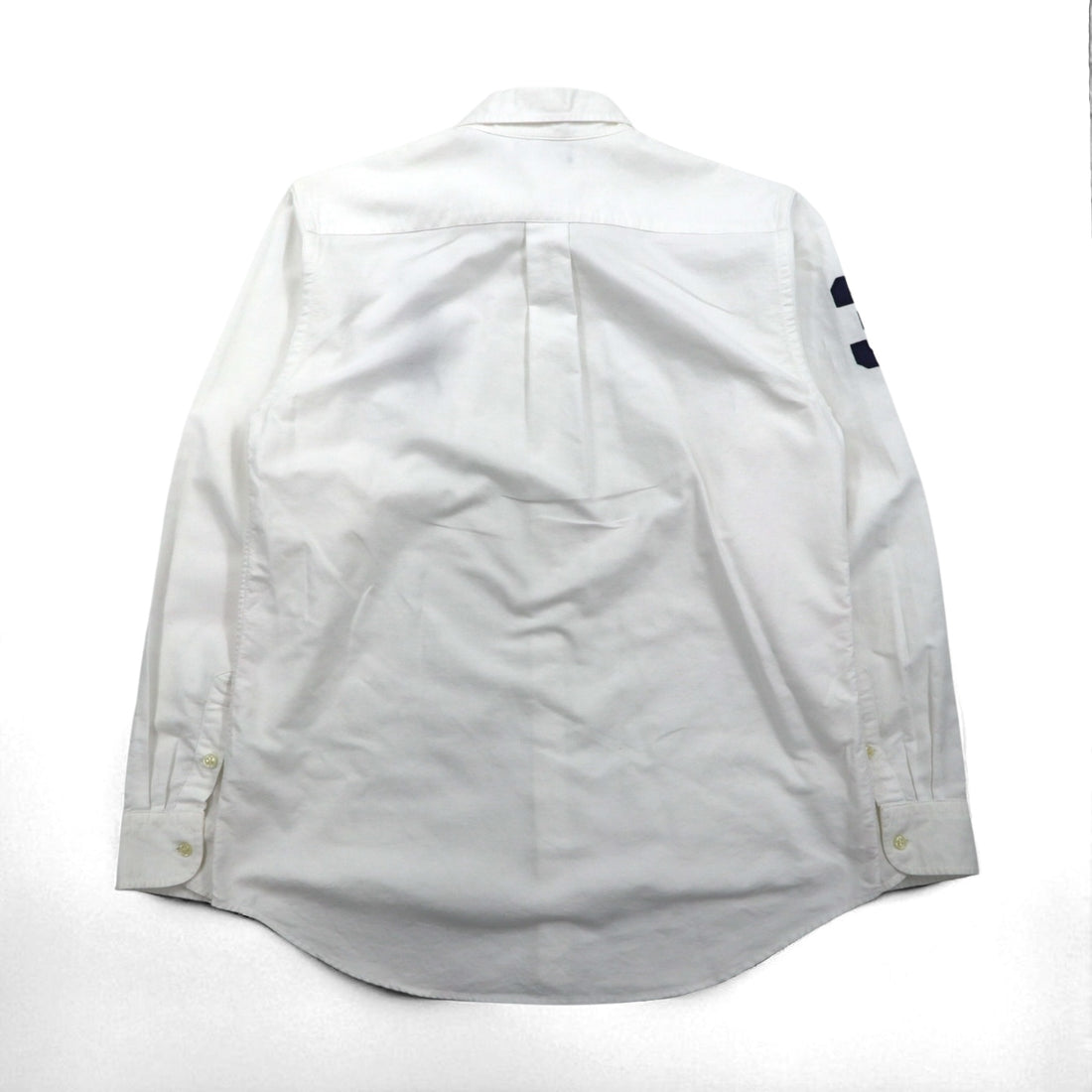 Ralph Lauren 90s Big Pony Oxford Button-Down Shirt, Size M, White Cotton, Numbered