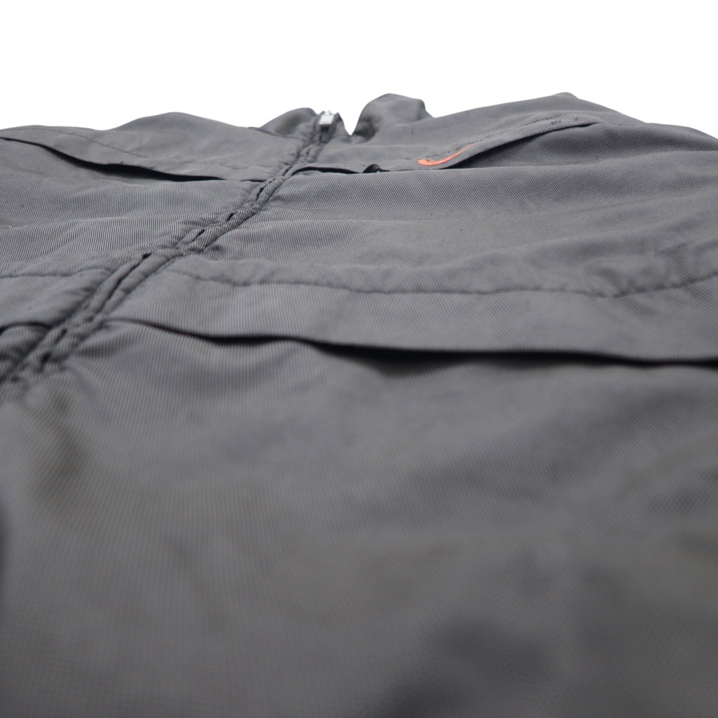 NIKE 90s Thermolite padded nylon jacket, XL, grey, nylon, embroidered Swoosh logo, black tag, drawcord