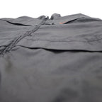 NIKE 90s Thermolite padded nylon jacket, XL, grey, nylon, embroidered Swoosh logo, black tag, drawcord