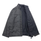 NIKE 90s Thermolite padded nylon jacket, XL, grey, nylon, embroidered Swoosh logo, black tag, drawcord