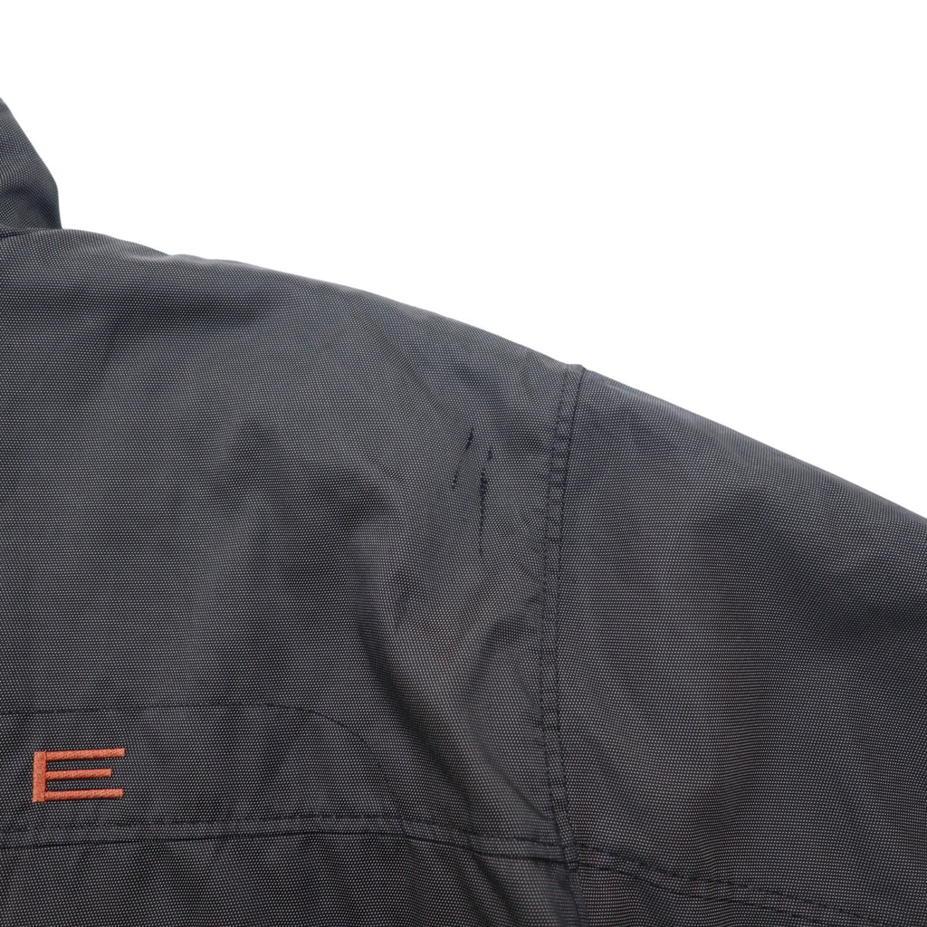 NIKE 90s Thermolite padded nylon jacket, XL, grey, nylon, embroidered Swoosh logo, black tag, drawcord