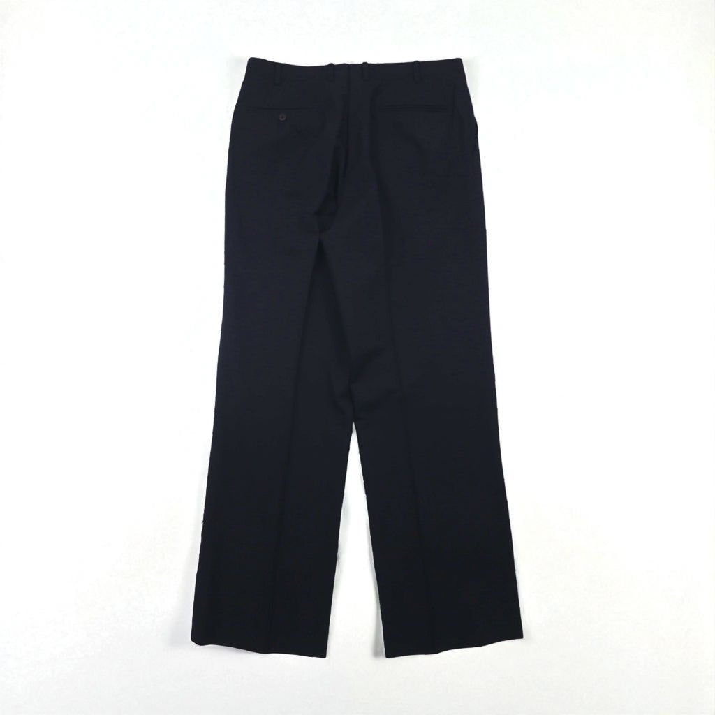 BURBERRY 90s PRESTIGE COLLECTION Made in Japan Peak Lapel Double-Breasted Suit, Size M, Navy Wool