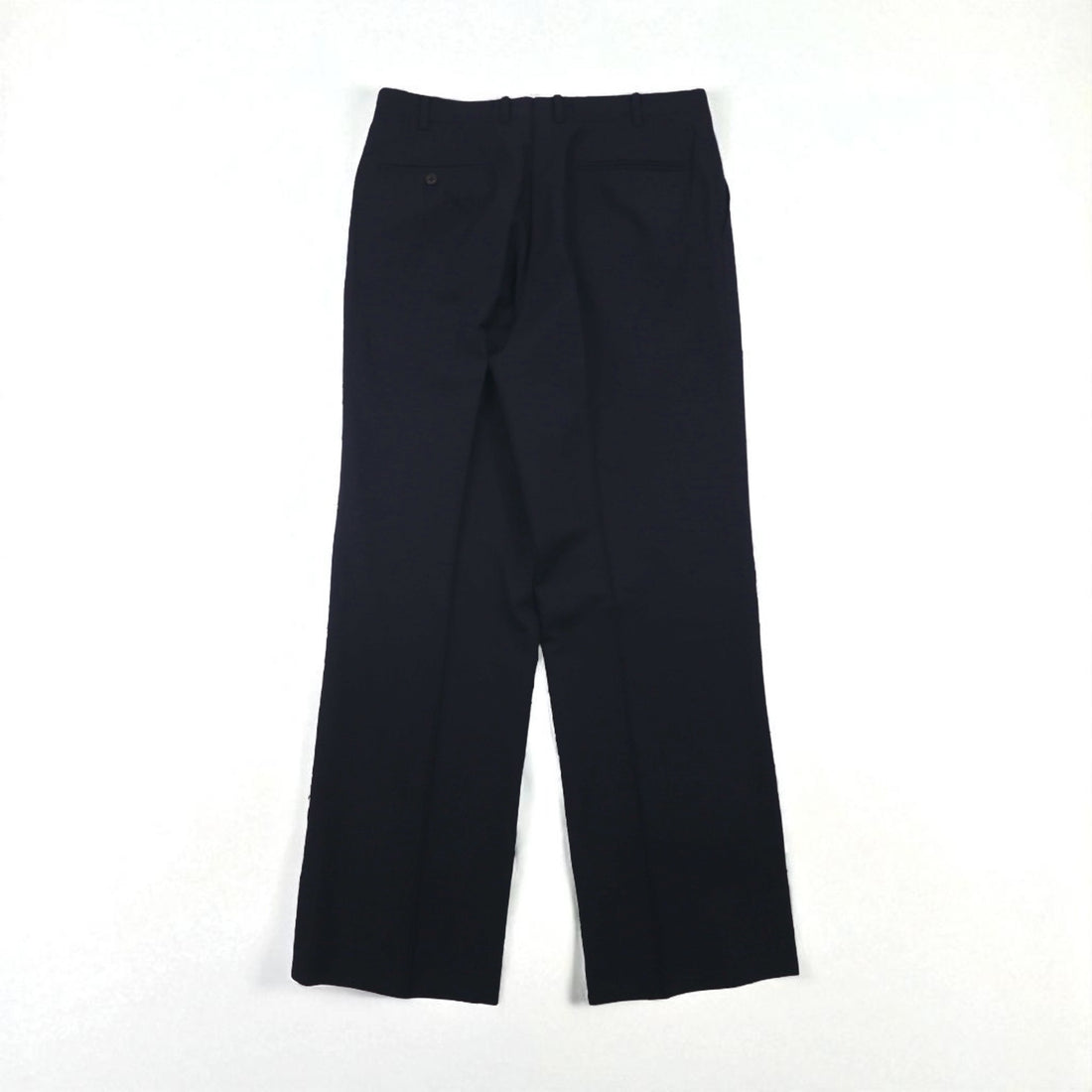 BURBERRY 90s PRESTIGE COLLECTION Made in Japan Peak Lapel Double-Breasted Suit, Size M, Navy Wool