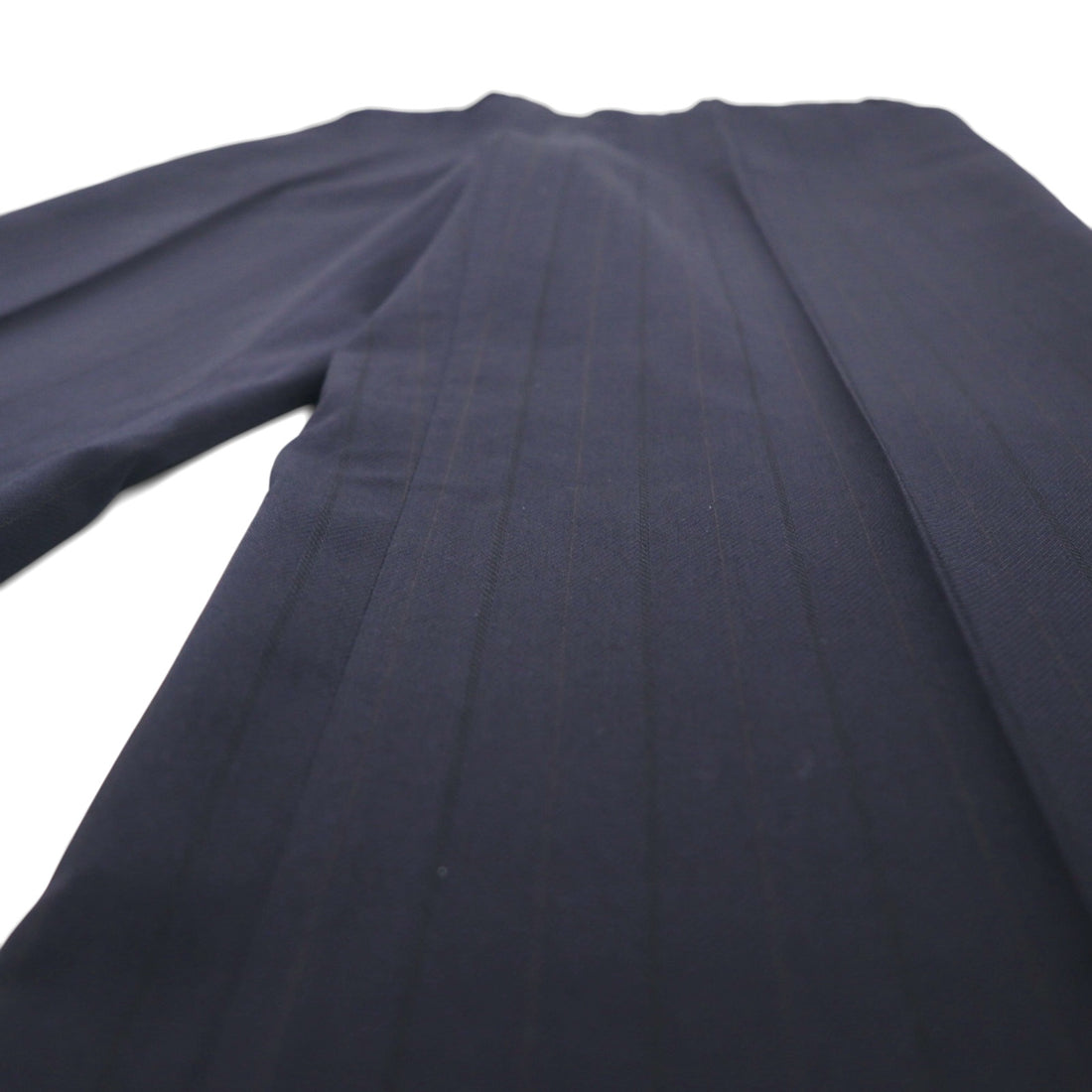 BURBERRY 90s PRESTIGE COLLECTION Made in Japan Peak Lapel Double-Breasted Suit, Size M, Navy Wool