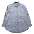 TOMMY HILFIGER 90s Big Size Button Down Shirt L Blue Windowpane Check