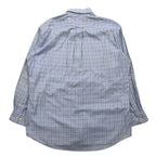 TOMMY HILFIGER 90s Big Size Button Down Shirt L Blue Windowpane Check