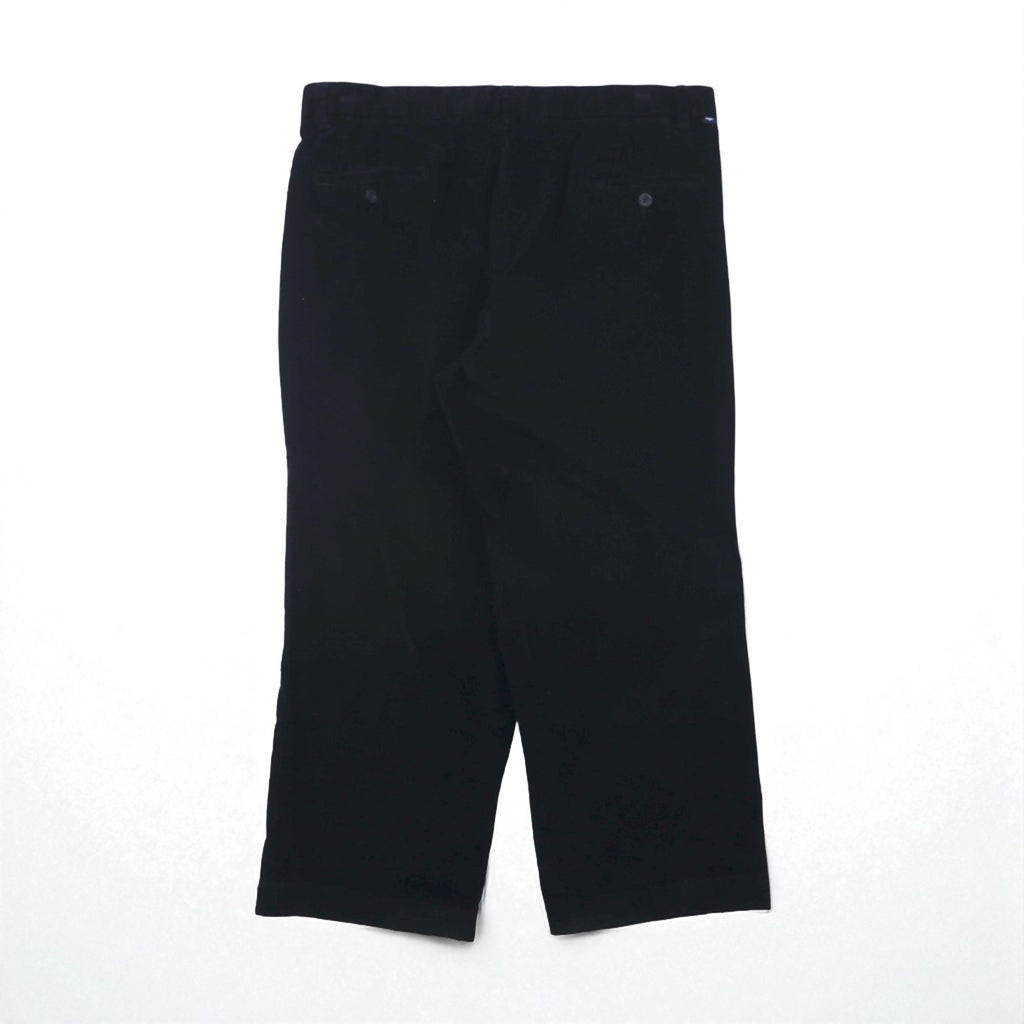 DOCKERS (Levi's) 2000s Wide Corduroy Chino Pants, Size L, Black, Classic Fit, Cotton