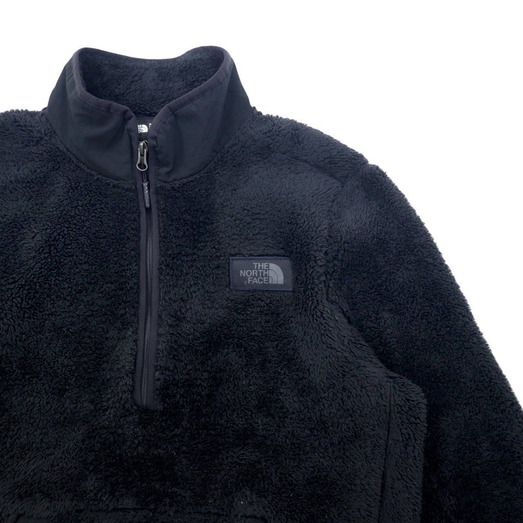 THE NORTH FACE ハーフジップ フリースジャケット M ブラック ポリエステル CAMPSHIRE PULLOVER NF0A33QX