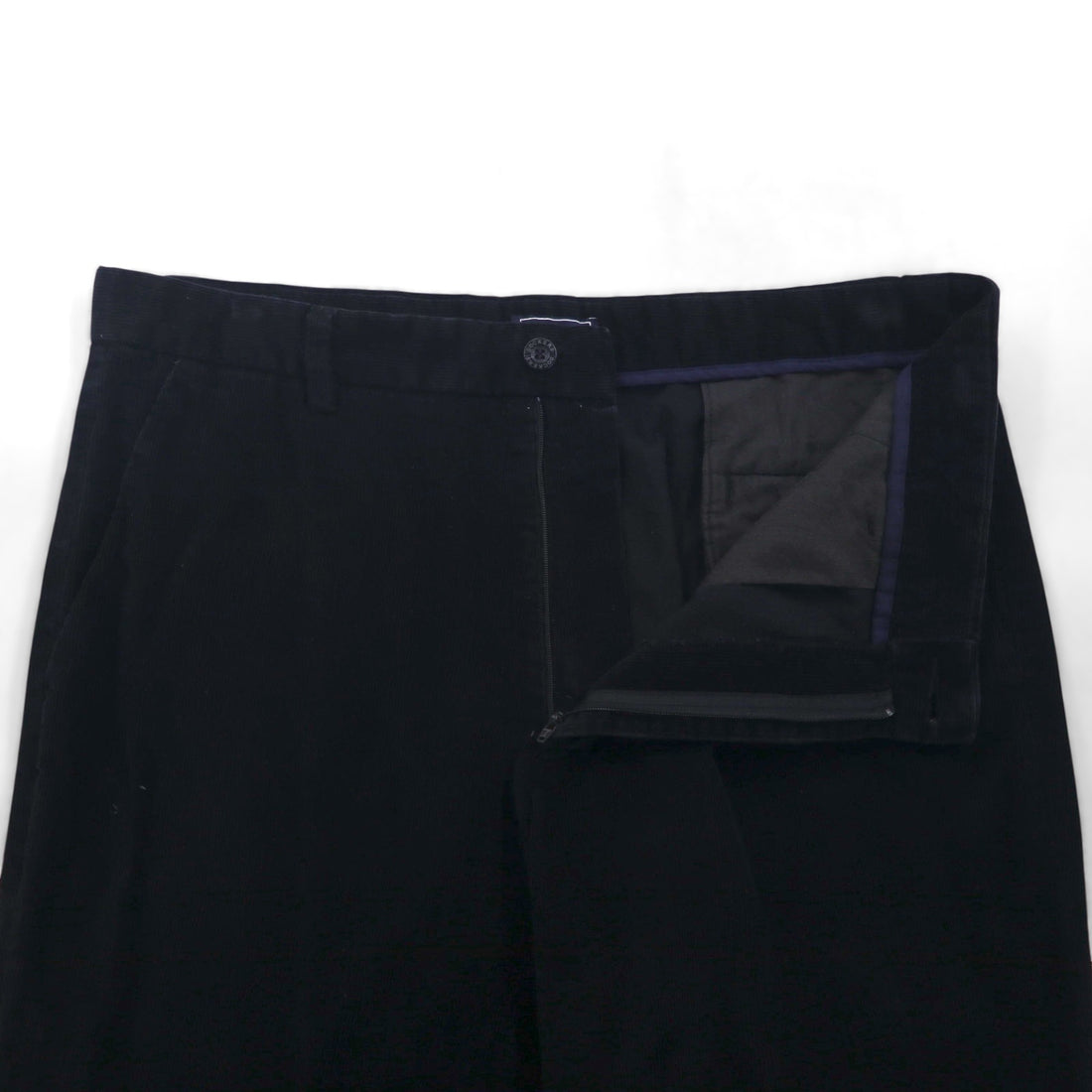 DOCKERS (Levi's) 2000s Wide Corduroy Chino Pants, Size L, Black, Classic Fit, Cotton