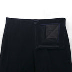 DOCKERS (Levi's) 2000s Wide Corduroy Chino Pants, Size L, Black, Classic Fit, Cotton