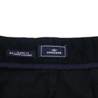 DOCKERS (Levi's) 2000s Wide Corduroy Chino Pants, Size L, Black, Classic Fit, Cotton