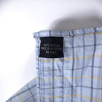 TOMMY HILFIGER 90s Big Size Button Down Shirt L Blue Windowpane Check
