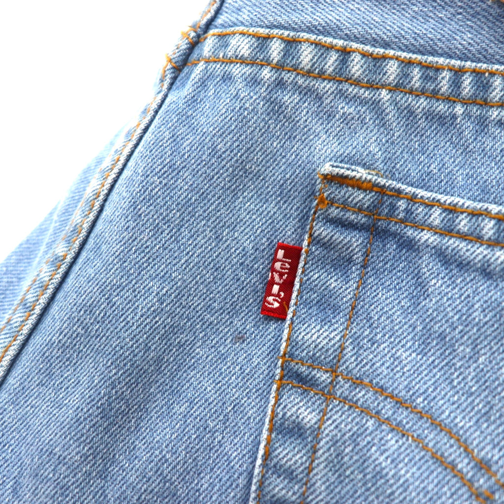 Levi's USA Made 90s 501 Denim Pants Size 32 Blue Ice Wash Cotton Button Fly 501-0193