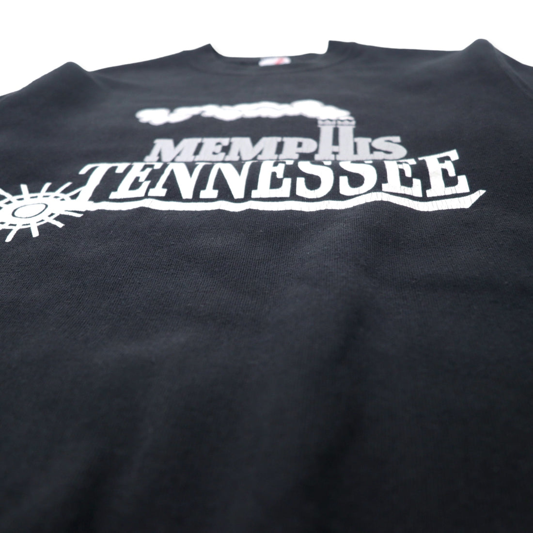 JERZEES USA製 90年代 プリント スウェット M ブラック コットン MEMPHIS TENNESSEE