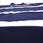Polo by Ralph Lauren 90年代 ボーダー ポロシャツ XL ネイビー コットン 鹿の子 エンブレムロゴ刺繍