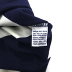 Polo by Ralph Lauren 90年代 ボーダー ポロシャツ XL ネイビー コットン 鹿の子 エンブレムロゴ刺繍
