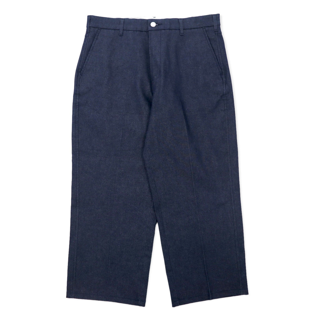 日本然リトテ-古着オンライン-LEVI'S スタプレ クロップド ワイド レッグ チノ トラウザー パンツ 31 ブルー 濃紺 STA-PREST CROPPED WIDE LEG CHINO 47873-0002-LEVI'S STA-PREST CROPPED WIDE LEG CHINO 47873-0002