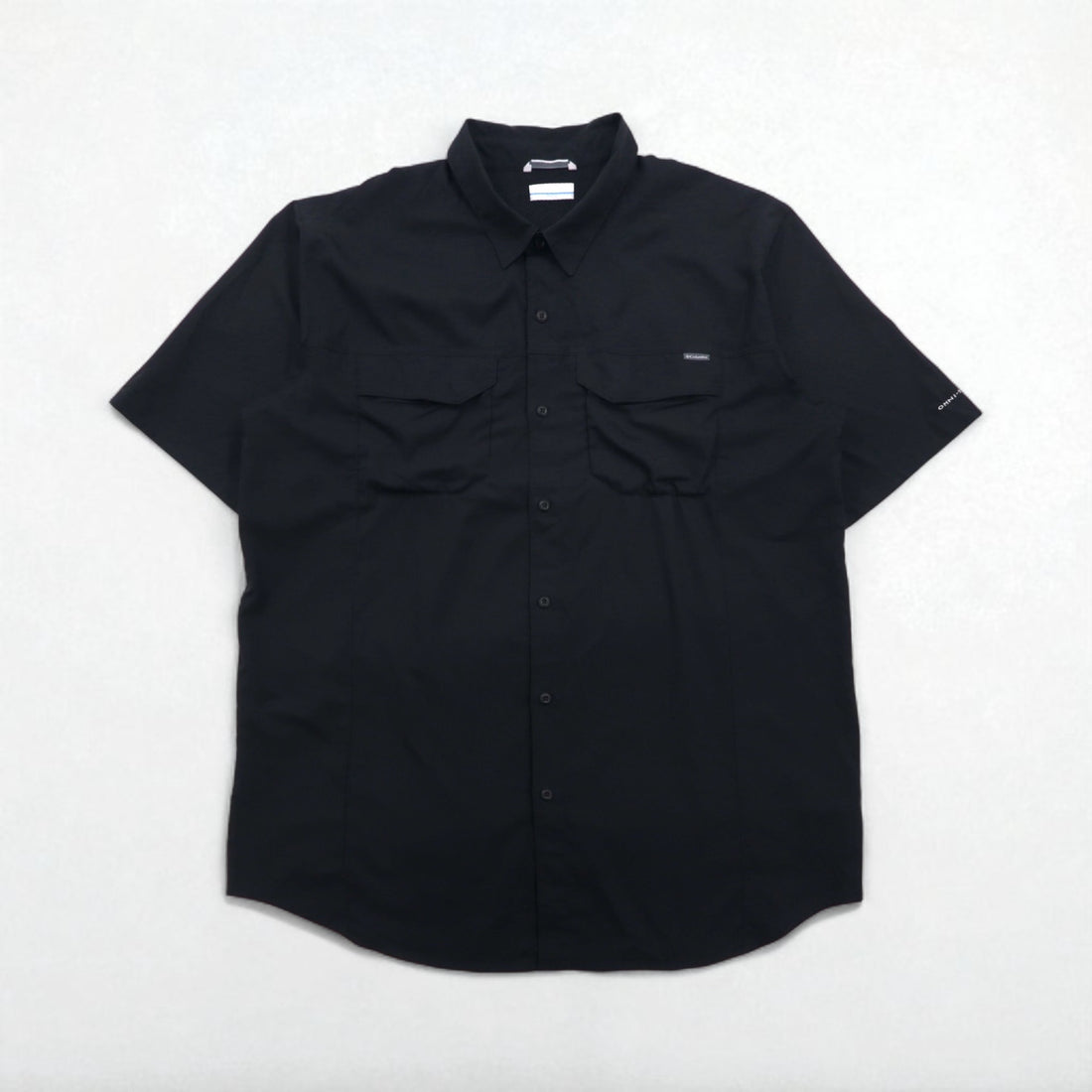 Columbia オムニシェード OMNI-SHADE 半袖 フィッシングシャツ XL ブラック ポリエステル メッシュ AT1567