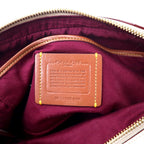 COACH Signature Camera Bag Shoulder Bag White PVC Leather B2032-640