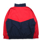 CONVERSE Half-Zip High-Neck Nylon Jacket, Medium, Navy, Tricolor