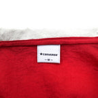 CONVERSE Half-Zip High-Neck Nylon Jacket, Medium, Navy, Tricolor