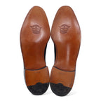 The Saxon by FLORSHEIM 60s Wingtip Dress Shoes 27.5cm Black Leather Grained Leather Deadstock Unused
