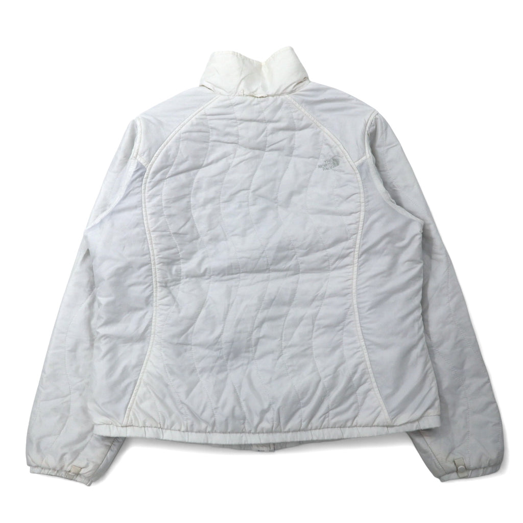 THE NORTH FACE Insulated Quilted Jacket XL White Nylon Padding One Point Logo Embroidery
