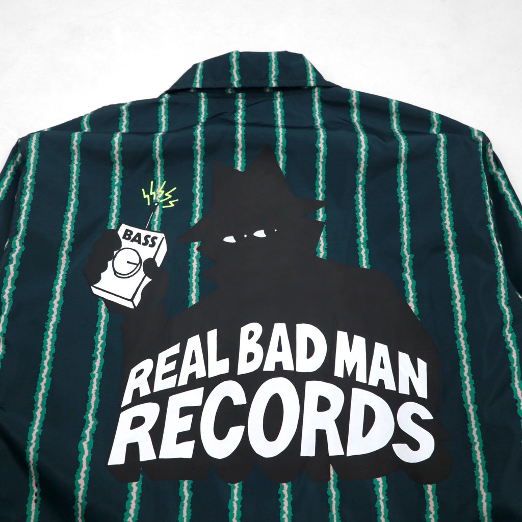 REAL BAD MAN Coach Jacket, XL, Striped, RBM RECORDS, Unused, UNION TOKYO