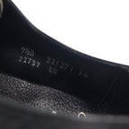 The Saxon by FLORSHEIM 60s Wingtip Dress Shoes 27.5cm Black Leather Grained Leather Deadstock Unused