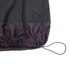 RYU Poncho Shirt Drawstring T-Shirt FREE Grey Polyester Rayon Different Material Switching Made in Japan
